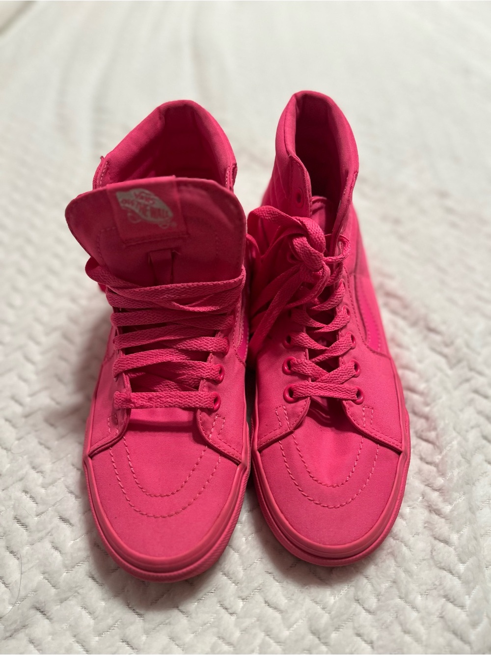 Vans Women's Hot Pink High-Top Sneakers
